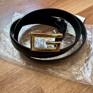 Authentic Gucci G Cube Buckle Belt Mens